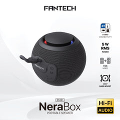 FANTECH BS161 Portable BT Wireless Speaker TWS 4 - Way Connectivity TF Card Party Use Hands - Free Call RGB Mini Deep Bass Speakers