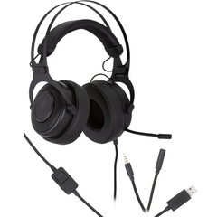 HP OMEN Blast Wired Professional Black Gaming Headset, 7.1 Surround Sound, 360º Spatial, Unidirectional Built-In Mic, Controlled By OMEN Audio Lab, Multi-Platform Compatible PC, Xbox One, PS4