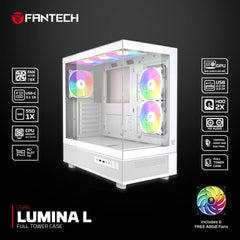 Fantech CG86 LUMINA L Full Tower Gaming Case - White