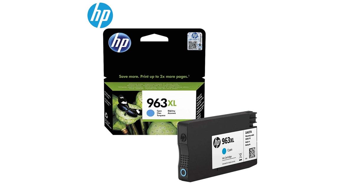 HP 963 XL Cyan Original Ink Cartridge - CompuMe