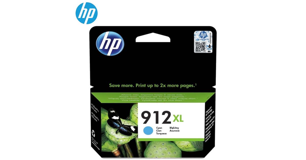 HP 912 XL Cyan Original Ink Cartridge (3YL81AE) - CompuMe