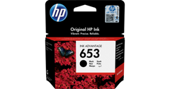 HP 653 Black Original Ink Advantage Cartridge (3YM75AE