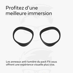 Meta Quest 2 Fit Pack with Two Alternate-Width Facial Interfaces and Light Blockers