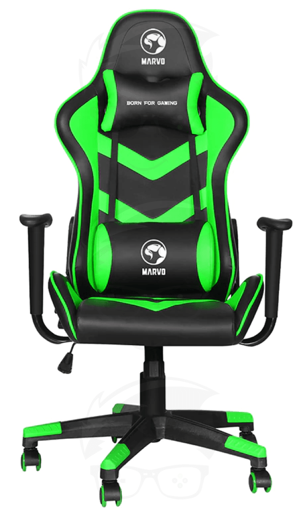 Marvo CH-106 Gaming Chair – 360° Swivel, Adjustable Backrest - GREEN