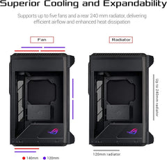 ASUS GR101 ROG Z11 Mini-ITX/DTX with Patented 11° Tilt Design ATX Gaming Case