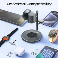 Promate Synergy-3.Black, Wireless Charging Station