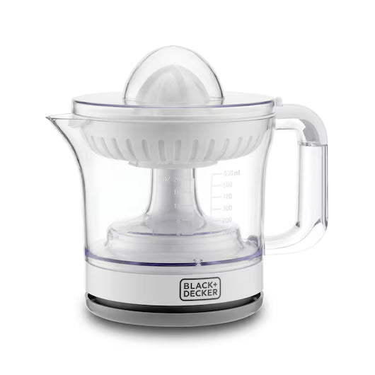 Black & Decker Citrus Juicer, 600Ml, 25Watts, White - CJ675-B5