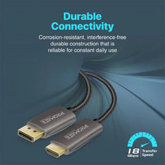 Promate ProLink-DP200,DP to HDMI Cable