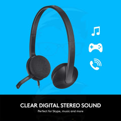Logitech USB Stereo Headset H340 for Windows & Mac