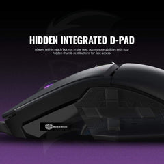 Cooler Master mm830 Gaming Mouse with 24, 000 DPI Sensor, Hidden D-Pad Buttons, 4-Zone RGB, and Precision Wheel