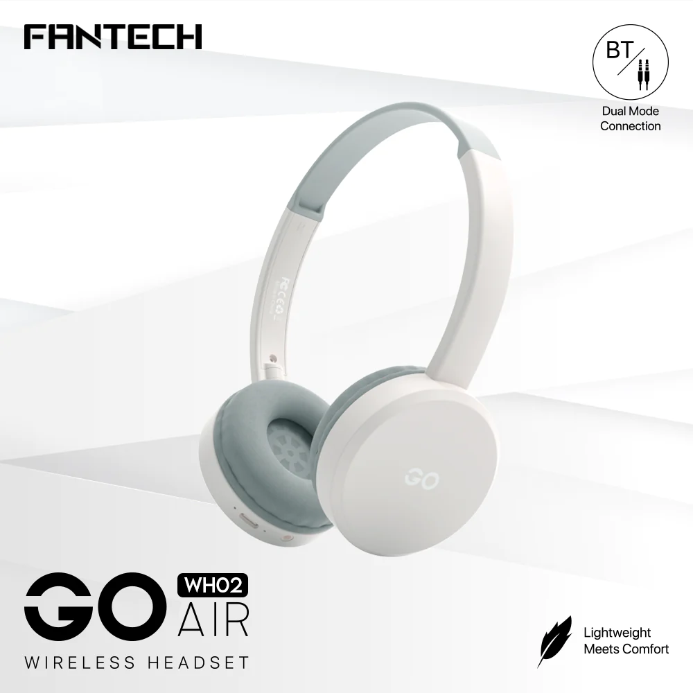 Fantech GO AIR WH02 WIRELESS HEADSET - White