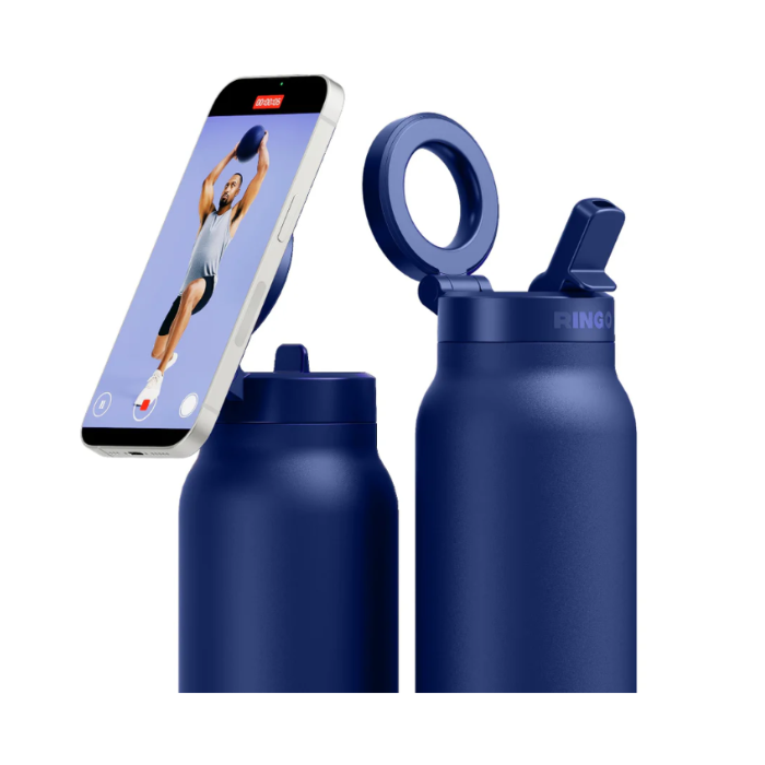 Ringo MagSafe Water Bottle + Magnetic Booster Ring - 709ml- RIN-RGO24SIP-BU