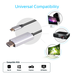 Promate HDLINK-60H USB-C to HDMI Cable – 4K@60Hz Ultra HD