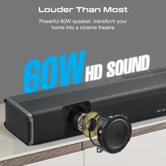 Promate CastBar-60W, SoundBar with Built-in Subwoofer