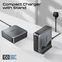 Promate PowerBase-GaN285 285W Ultra-Fast GanFast Multi-Port Desktop Charging Station