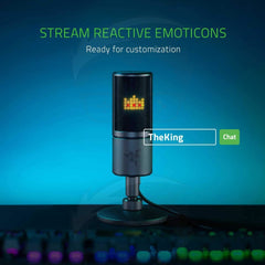 Razer Seiren Emote Streaming Condenser Mic with Emoticon Display