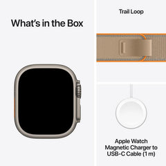 Apple Watch Ultra 4 GPS + Cellular 49Mm, Natural Titanium Case, Sand Trail Loop, M/L - MJAQ4AF/A