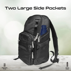 Promate ORACLE-BP SecureStorage 15.6" Laptop Backpack with Multiple Compartments - Black
