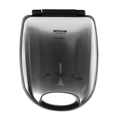 Arshia 3 in 1 Sandwich Maker, Waffle Maker Grill Combo, 4Slices, 1200Watts, Stainless Steel - 2515