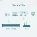 TP‑Link LS1008 – 8‑Port Fast Ethernet Desktop Switch, Fanless Silent Design, Green Technology, Plug & Play