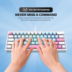 Fantech MK611 Atom X63 Ame Edition - White