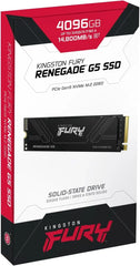 Kingston Renegade G5 4TB PCIe 5.0 NVMe M.2 SSD - Up To 14,800/14,000MB/s