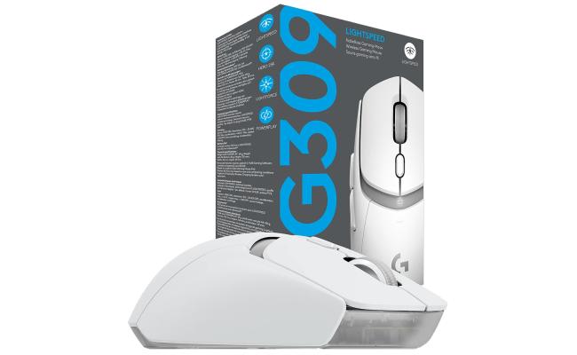 Logitech G309 Lightspeed Wireless Gaming Mouse, Lightweight, LIGHTFORCE Hybrid Switches, Hero 25K Sensor, 86g & 300+ hr Battery Life with AA Battery, 6 Programmable Buttons, PC & Mac -White Logitech G309 Lightspeed Wireless Gaming Mouse, Lightweight, LIGHTFORCE Hybrid Switches, Hero 25K Sensor, 86g & 300+ hr Battery Life with AA Battery, 6 Programmable Buttons, PC & Mac -White