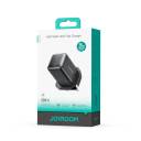 JOYROOM JR-TCG18 GaN 65W Charger, PC fireproof material, fast charging USB-C, EU,UK - Black