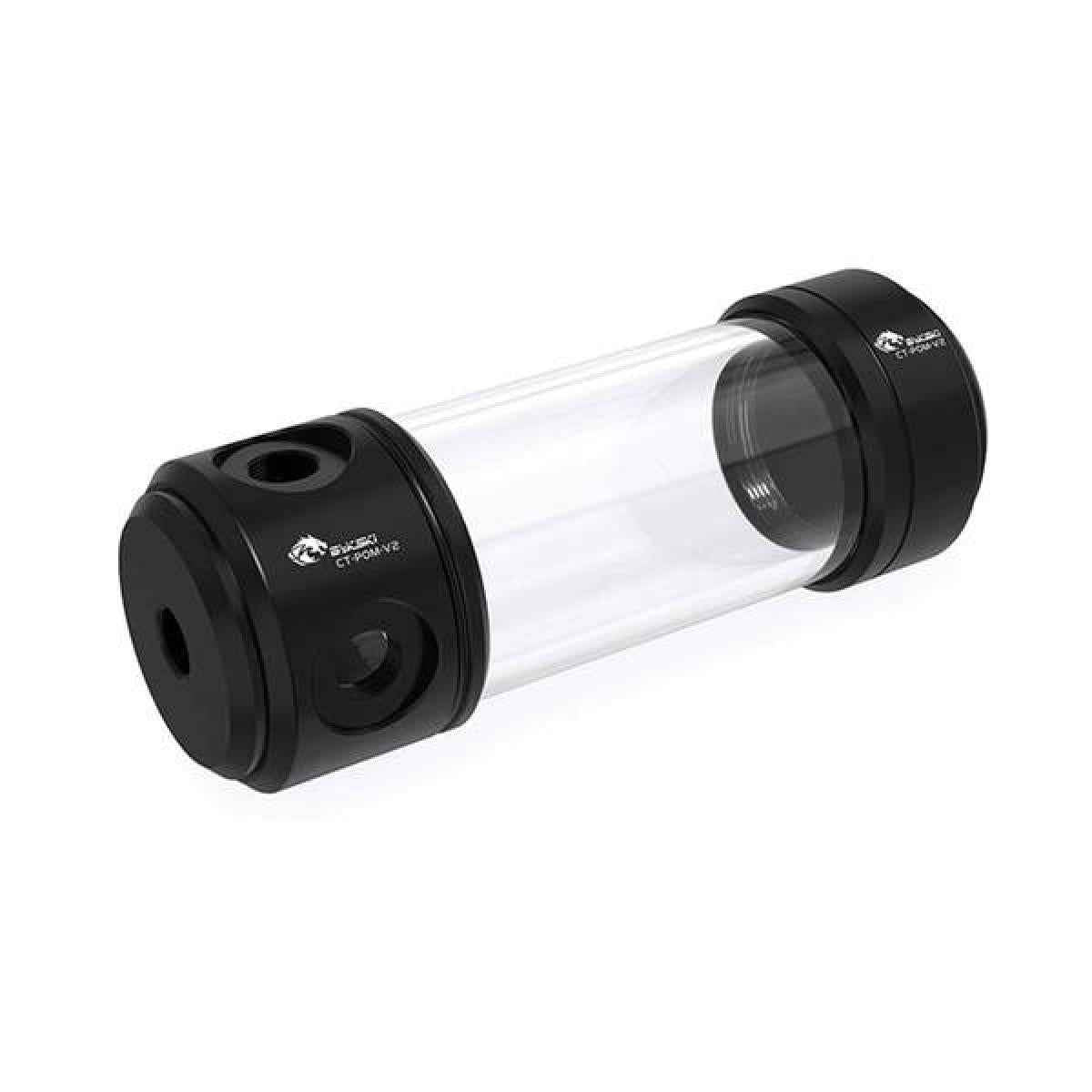 Bykski 50mm Cylindrical Reservoir - Black POM - 260mm Total Length (CT-POM-V2)