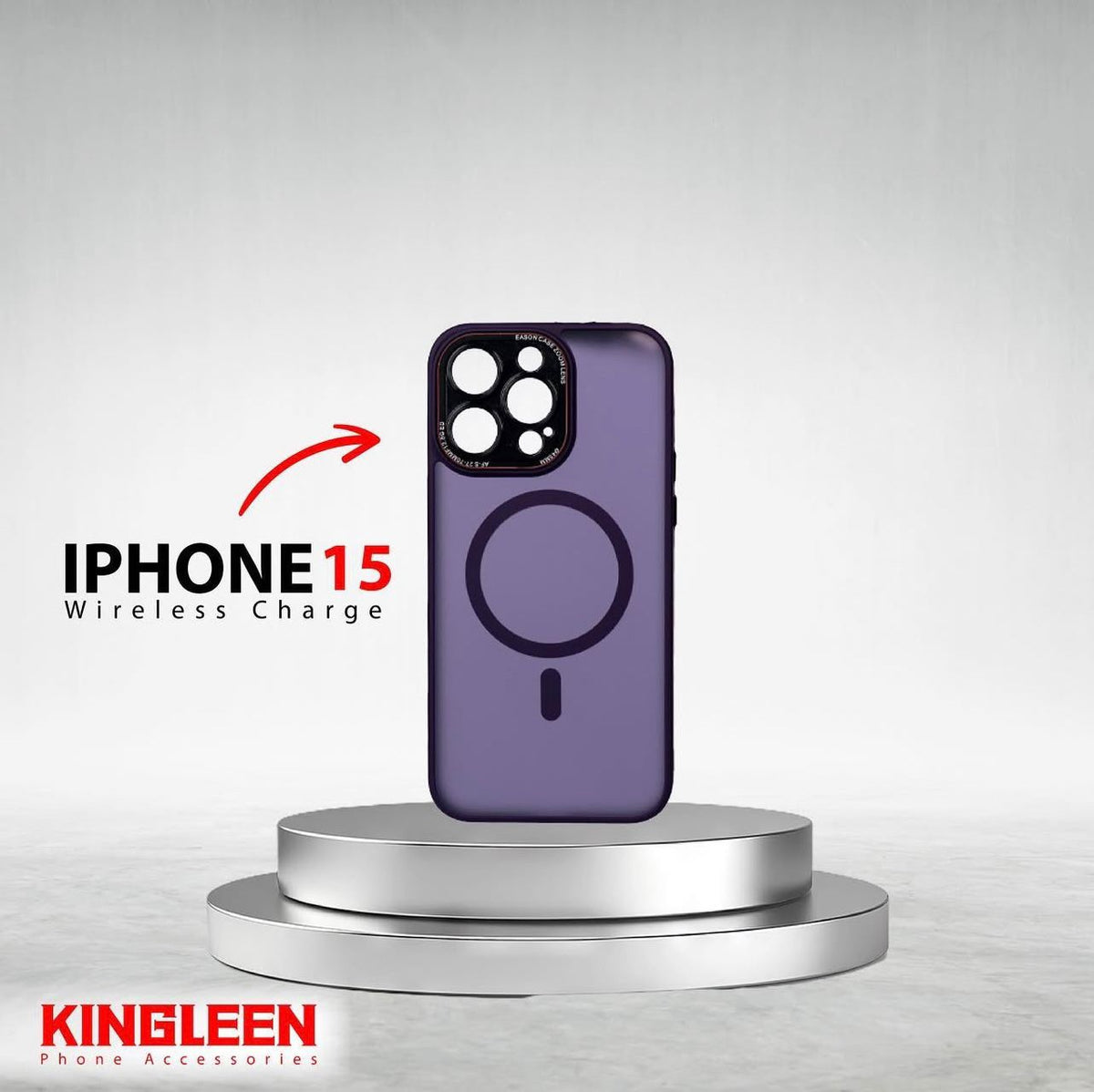 King Leen Cover iPhone 15, Close Camera, Multicolour - IPH-cc