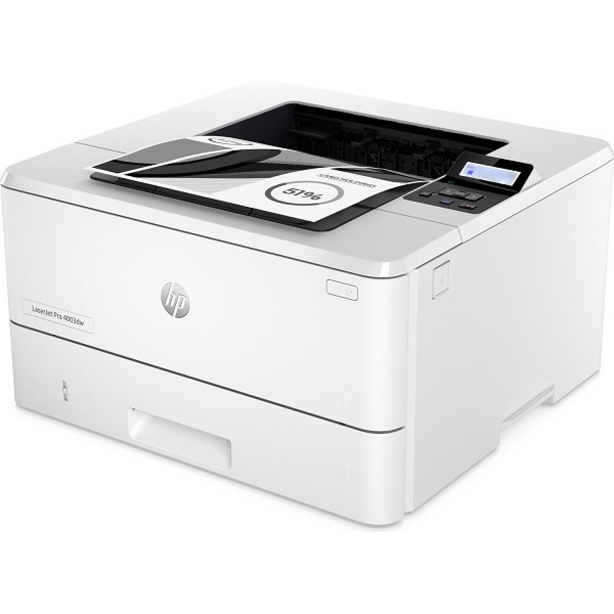 Hp Laserjet Pro 4003dw Laser Monochrome Printer Up To 40ppm Duplex W/ Network & Wifi