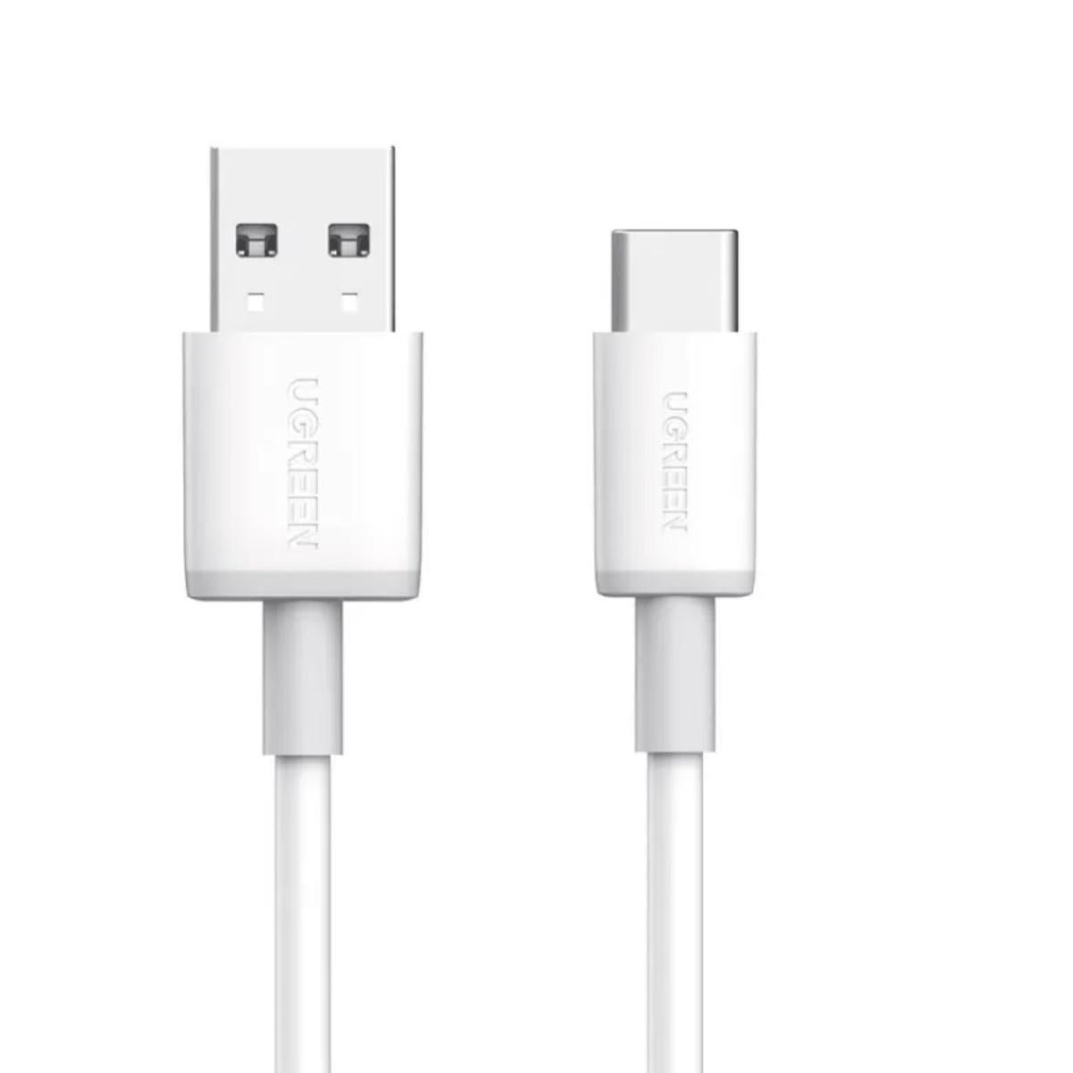 UGREEN USB-A To Type-C Charger Cable QC3.0 3A Fast Charging Cable 1M - White