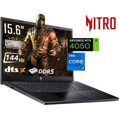 Acer Nitro V 15 (2023) Anv15 51 76er 13gen Intel Core I7 10 Cores W/ Ddr5 Memory & Nvidia Rtx 4050 6gb & 165 Hz Display Black - CompuMe