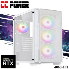Cc Power 4060 101 Gaming Pc 5gen Amd Ryzen 5 6 Cores W/ Nvidia Rtx 4060 8gb Ddr6 & Advance Air Cooler