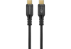 Promate PowerBolt240-1M Durable USB-C Cable Ultra-Fast 240W Power Delivery Thunderbolt 3 w/ 8K Display Nylon Braided 1M Cord & 40Gbps Transfer Speed