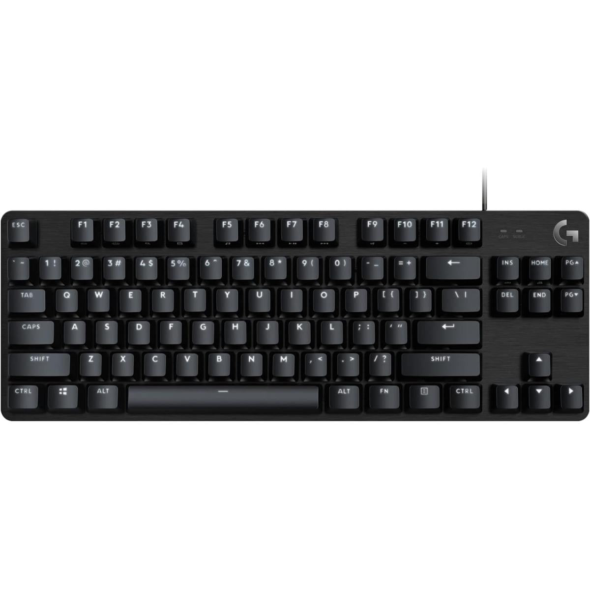 Logitech G413 TKL SE Mechanical Gaming Keyboard - Compa Backlit Keyboard with Tactile Mechanical Switches, Anti-Ghosting, Compatible with Windows, macOS - Black Aluminum
