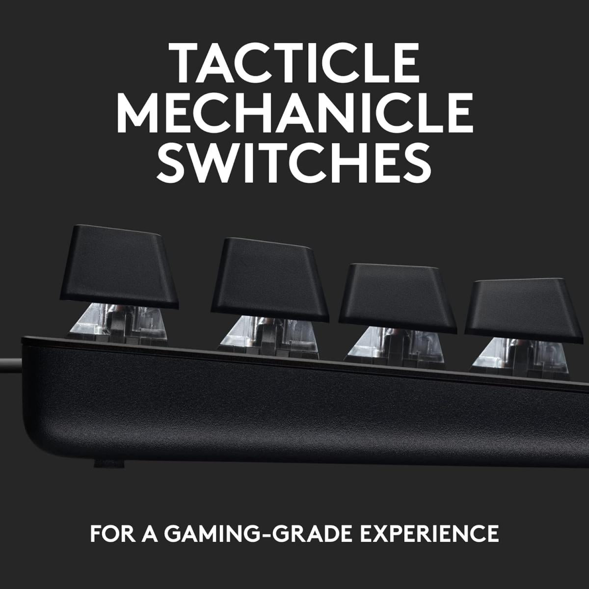 Logitech mechanical gaming keyboard for computer setup