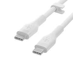Belkin BoostCharge Flex USB-C to USB-C Silicone Cable, 3M - White
