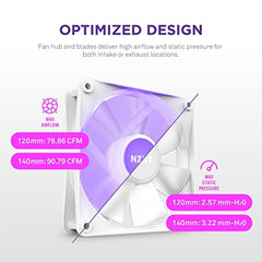 NZXT RGB PWM FDB bearing gamepad for computer setup