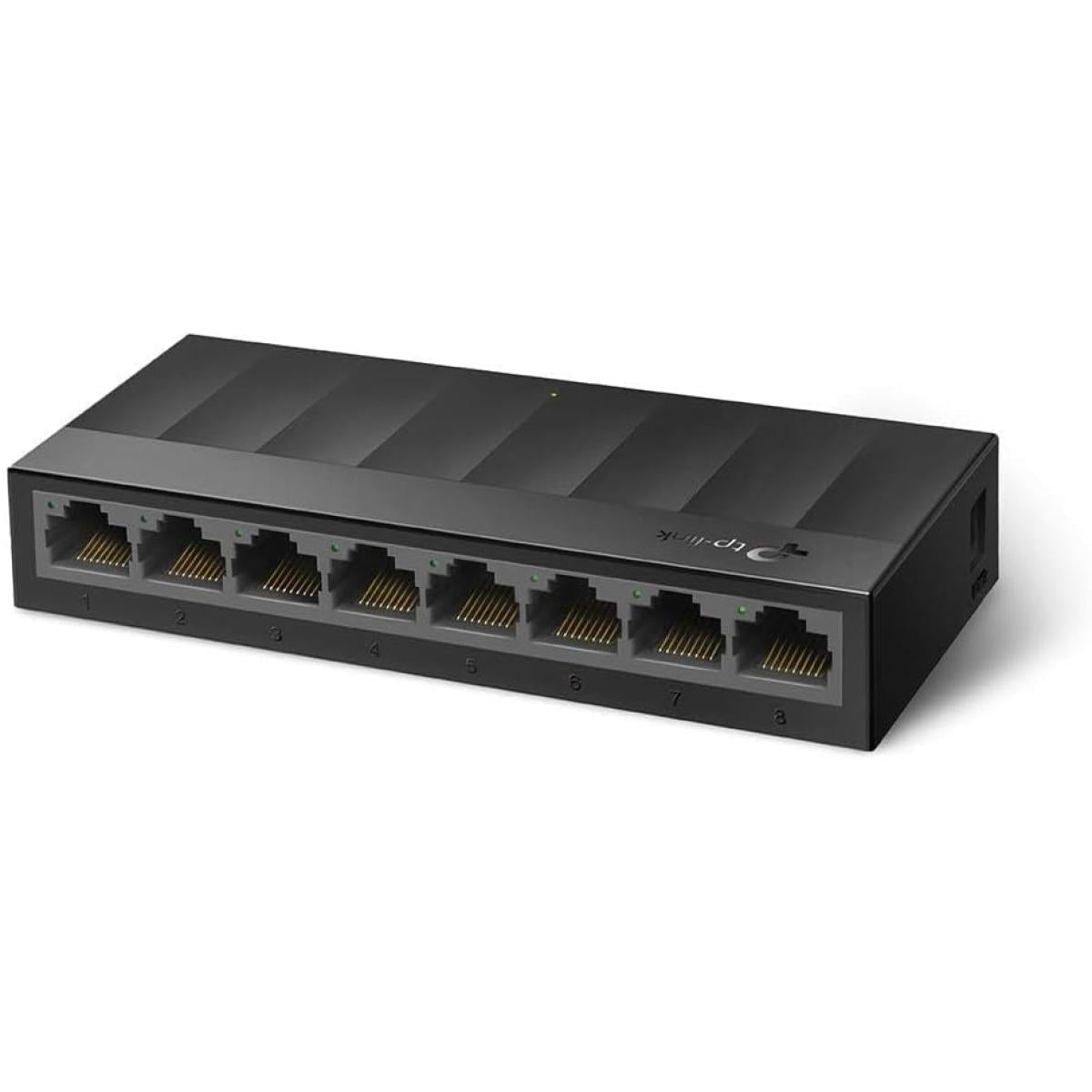 TP-Link Litewave 8 Port Gigabit Ethernet Switch | Desktop Ethernet Splitter | Plastic Case | Unshielded Network Switch | Plug & Play | Fanless Quiet | Unmanaged (LS1008G) | LS1008G |