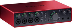 Focusrite Scarlett 18i16 USB-C Audio/MIDI Interface (4th Generation) Bundle with XLR- XLR Cable (2 Pack), Hosa Mid-310 Black 10 ft. Midi cable (2 Pack)