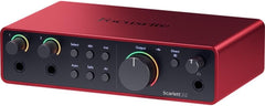 Focusrite Scarlett 2i2 USB-C Audio Interface (4th Gen) Bundle with Polsen HPC-A30 Studio Monitor Headphones, Pop Filter and XLR- XLR Cable