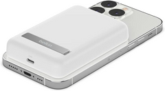 Belkin Magnetic Wireless Power Bank 5K with Stand - White