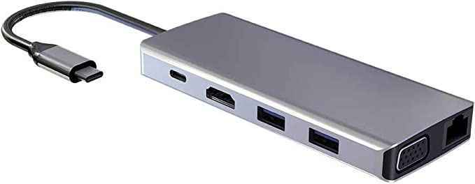 Powerology 11 in 1 USB-C Hub - Gray Powerology 11 in 1 USB-C Hub - Gray