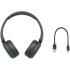 Sony WH-CH520 Wireless Headphones Bluetooth On-Ear Headset with Microphone and up to 50 Hours Battery Life with Quick Charging - Black
