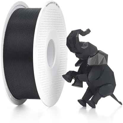 Bambu Lab Genuine Filament, 1.75mm PLA Wire Diameter Accuracy +/- 0.03 mm, RFID Included, No Mess Setup, Tangle-Free, with Genuine Reusable Spool, 1kg Black
