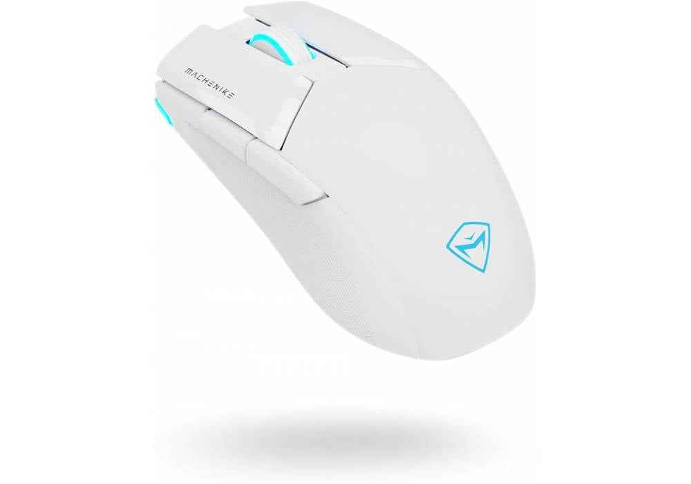 MACHENIKE M7 Pro Gaming Mouse (PAW 3104 Sensor) Wireless/Wired RGB Computer Mouse with 8000 DPI and 6 Programmable Buttons, High Performance Lightweight Gaming Mouse for PC/Mac - Black