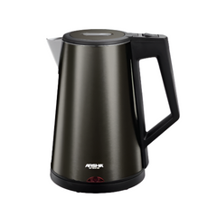 Arshia Electric Kettle, 1.7Lit, 2200Watts, Black Steel - 3585