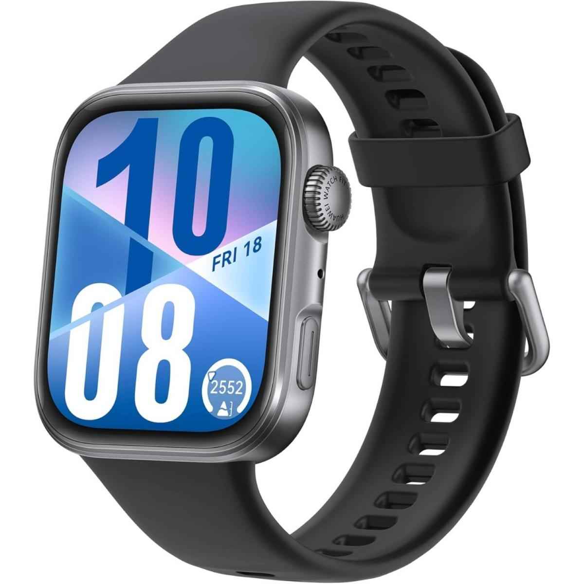 Huawei Watch Fit 4 Smart Watch, 1.82" Display,100+sports Modes, Fitness Tracker, Emotional Wellbeing Assistant, Up To 10 Day Battery Life, Ios & Android, Huawei Care+, Black