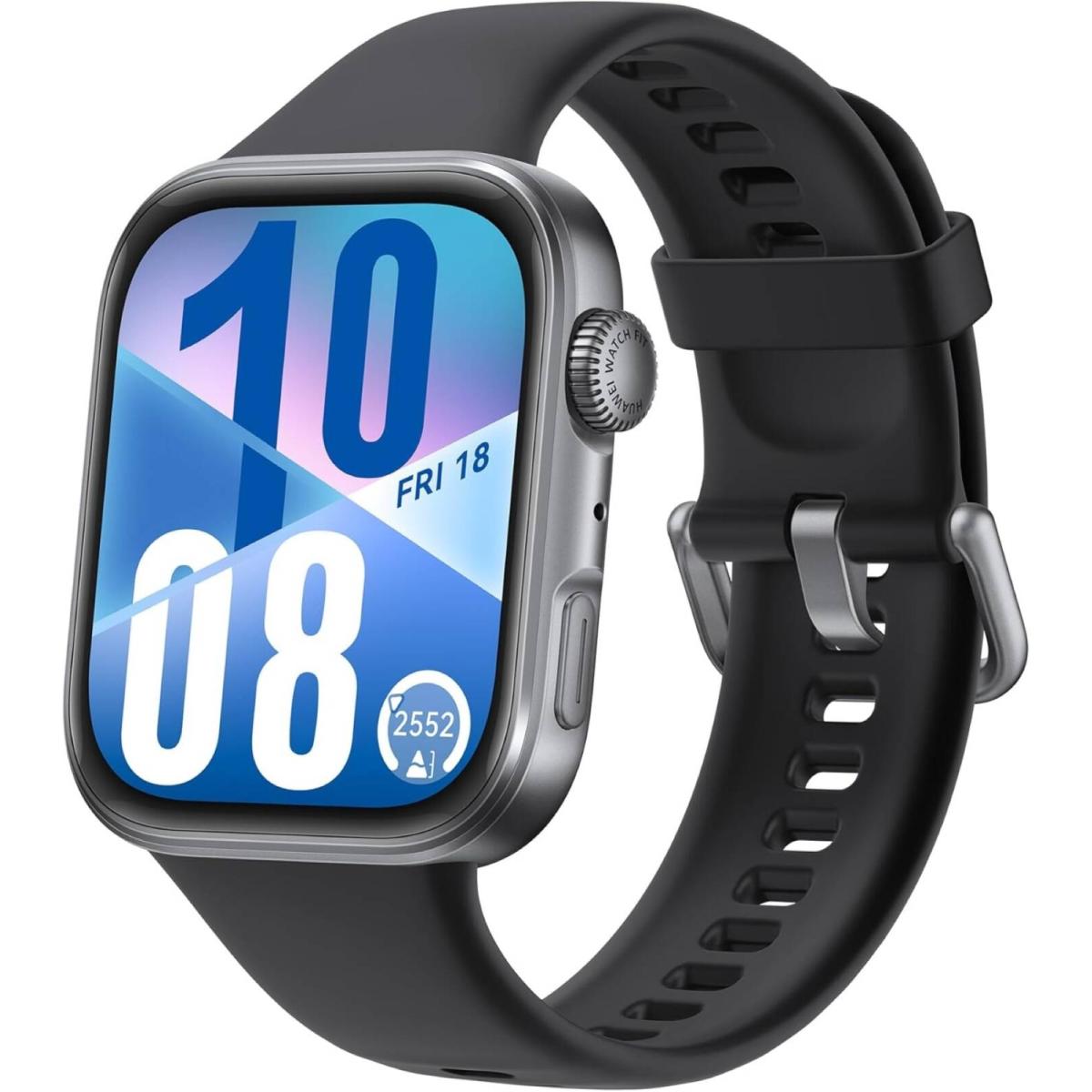 Huawei Watch Fit 4 Smart Watch, 1.82" Display,100+sports Modes, Fitness Tracker, Emotional Wellbeing Assistant, Up To 10 Day Battery Life, Ios & Android, Huawei Care+, Black